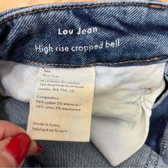 MIH Lou High Rise Crop Bell Jeans - Picture 7 of 12